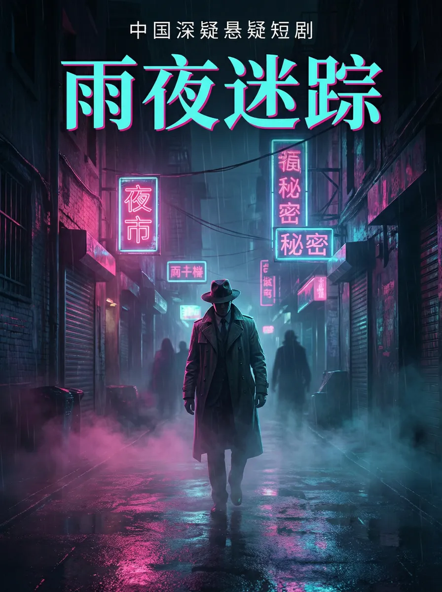 侠客风云传送礼 悬疑追踪短剧 - 雨夜迷踪海报